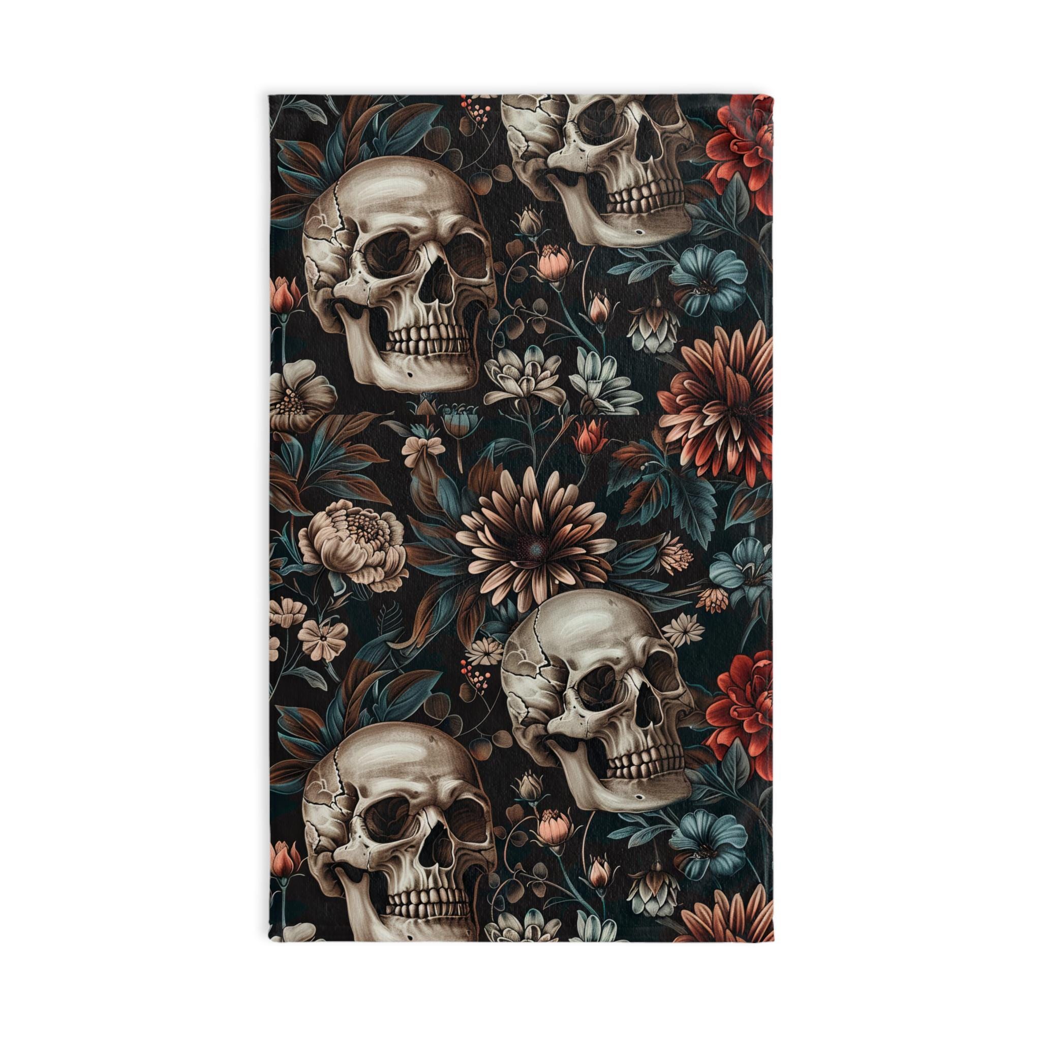 ELLEGARDEN　skull bath towel Amazon.com: Zelamiee Rock and Roll Skeleton Skull Soft