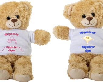 Personalized Proposal Teddy Bear: Ring Bearer/Flower Girl Gift