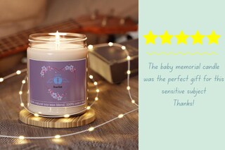 Set Portacandele In Legno Per Lutto, Commemorativo, Altezze 12 E 10 Cm, Con Candele E Incisione 'Those We Love'
