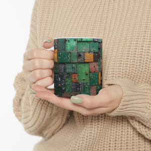 Computer-Chip-Kaffeetasse, Platinentasse, Nerd-Tasse, Platinen-Wissenschaftstasse, Tech-Tasse, Programmierertasse, Geschenkidee für Software-Ingenieur