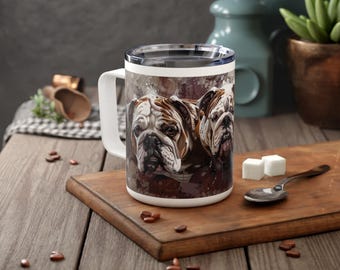 Caneca de viagem isolada Bulldogs, copo esportivo para fãs de faculdade com tampa, ideias para presentes de ex-alunos da universidade, amor pelo Mississippi, espírito de equipe da cidade natal