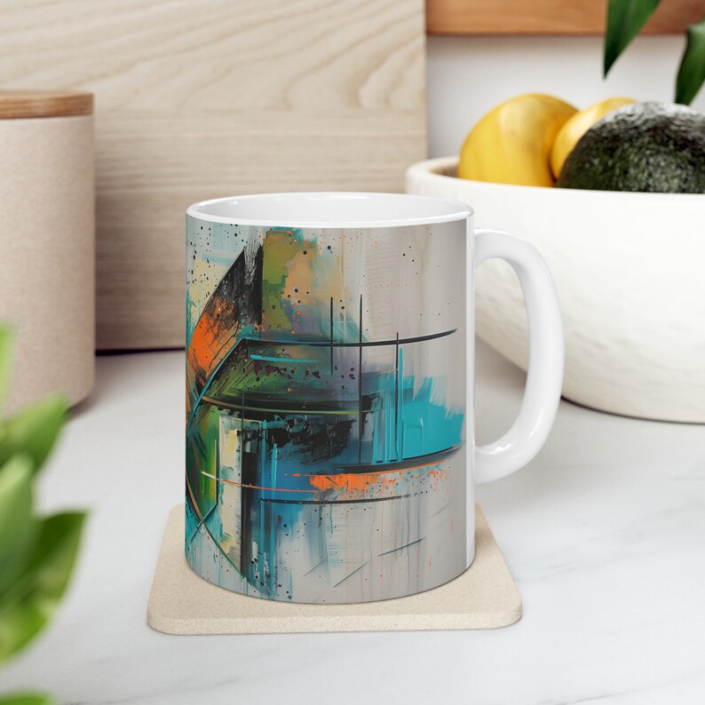 Abstract Drafting Color - Shifted Mug, Art Student Mug, Artist Mug ...