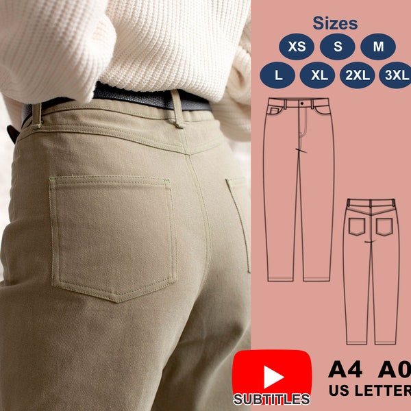 Women's Jeans PDF Sewing Pattern