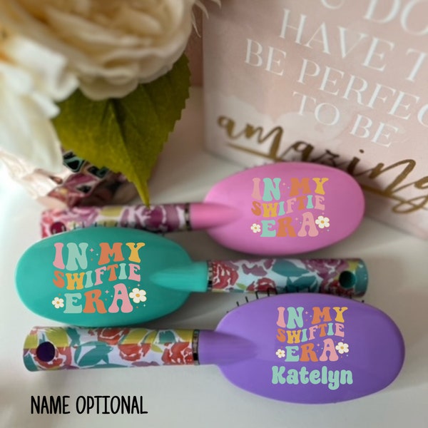 Personalized Hair Brush, In My Swiftie Era, Easter Gift for Girls, Hair Brush for Girls, Custom Hair Brush, Gifts for Tween and Teen Girls