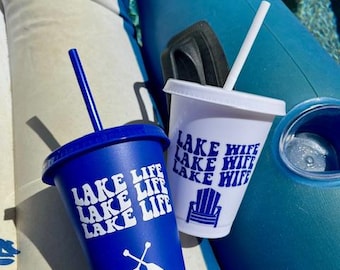 Lake Life Tumblers, Lake Wife Bachelorette Party Cups