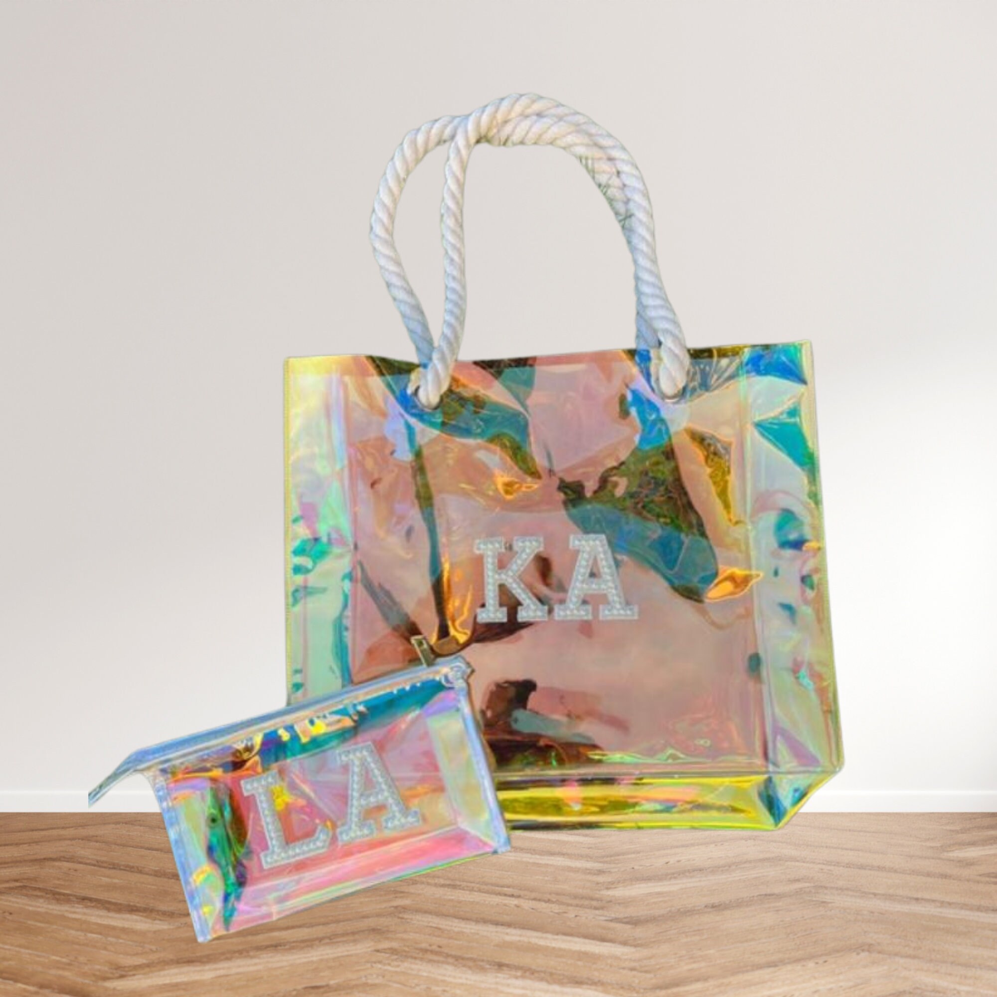 Clear holographic bag shop