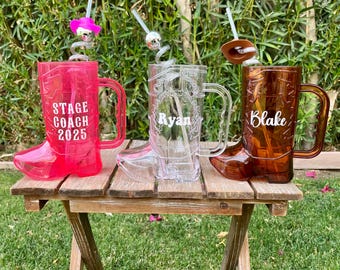 Disco Cowgirl Boot Cup, Disco Cowgirl Hat, Hen Party Cups, Cowgirl Bachelorette Favors, Nash Bash, Disco Bachelorette Decor, Last Rodeo