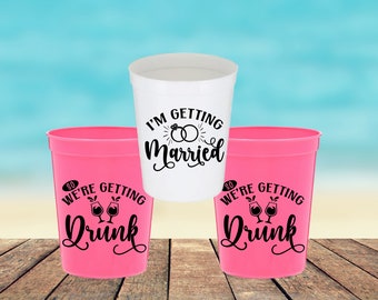 Bachelorette Party Cups, Bach Decorations, Reusable Bach, Trendy Bachelorette, Bridesmaid Cup, Bride Tribe, Bach Bash, Cheap Bachelorette