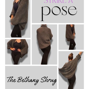 Easy Crochet Shrug Pattern, bolero, y2k, crochet arm sleeves, fall crochet, gift for her, winter crochet, Christmas present for her