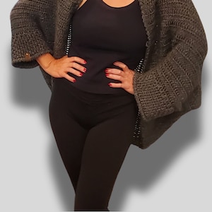 Easy Crochet Shrug Cocoon Pattern, bolero, y2k, crochet arm sleeves, fall crochet, gift for her, winter crochet, Christmas present for her
