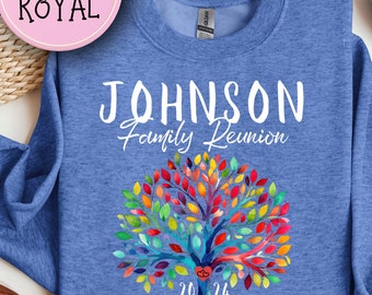 Personalized Family Reunion Sweatshirt, Custom Name, Family Tree Design