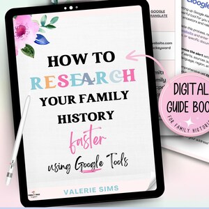 Family History Research Guide, Genealogy Google Tools (PDF Download)