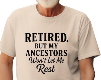 Lustiges Genealogie-Ruhestands-Shirt