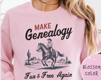 Western Cowboy Sweatshirt: Genealogie Geschenk für Familien Historiker