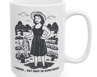 Keramik Becher: Friedhof Humor Geschenk für Familien Historiker