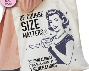 Lustige Genealogie Tragetasche: Retro Familiengeschichte Geschenk