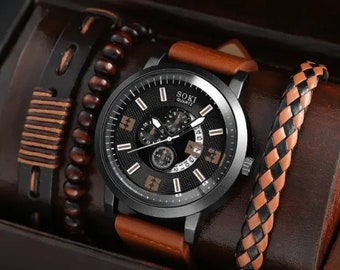 Personalized Gift Watch, Anniversary Gift for Him, Father's Day Gift,  Groomsmen Watch, Men's Watch, Boyfriend Gift, Gift for Dad.