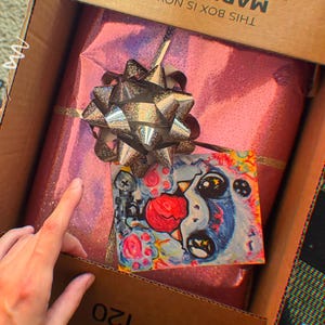 Mystery Art Box: Colorful Stickers, Pins, and Random Goodies