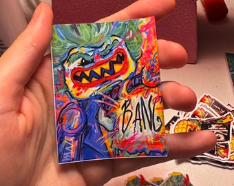 Joker BANG colorful canvas sticker