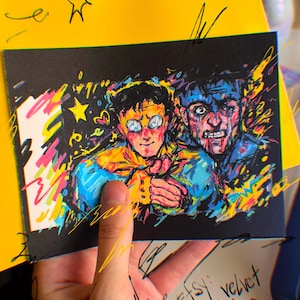 Invincible colorful small poster with Mark Grayson