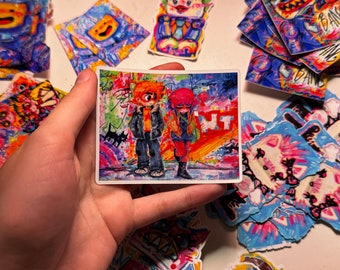 Scott Pilgrim x Ramona Flowers sweet big sticker