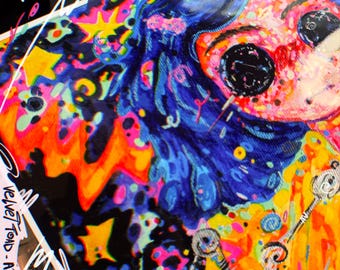 Coraline doll poster x Coraline cute colorful and silly fanart x cute spooky print