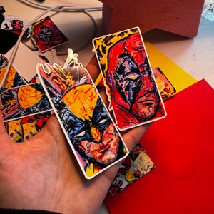 Deadpool & Wolverine sticker from big sketchbook love hate vibes stickerpack