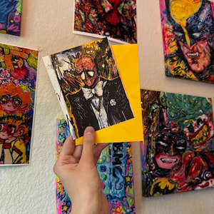 IMPRESSÃO pequena marido Homem-Aranha lol x vibrações coloridas bobas x LETRAS