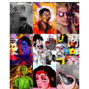 Custom ART Commissions x perfect cute gift for any fandom lovers with chaotic artstyle image 5