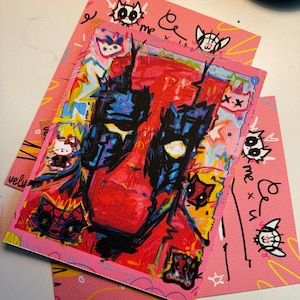 Deadpool Kitty x ich und ich Spideypool coolst Postkarte x doofer kawaii bester Junge und hallo Kitty
