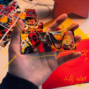 Deadpool & Wolverine sticker from big sketchbook love hate Spideypool vibes ahhaha
