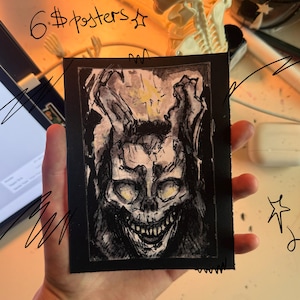Donnie Darko x Frank the Rabbit Print x Halloween Poster x Kunstdruck Donnie Darko mit Frank Anderson