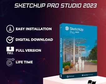 Sketchup Pro 2023 Architekt Programm für Windows und Mac Handmade - 3D Modelle CAD