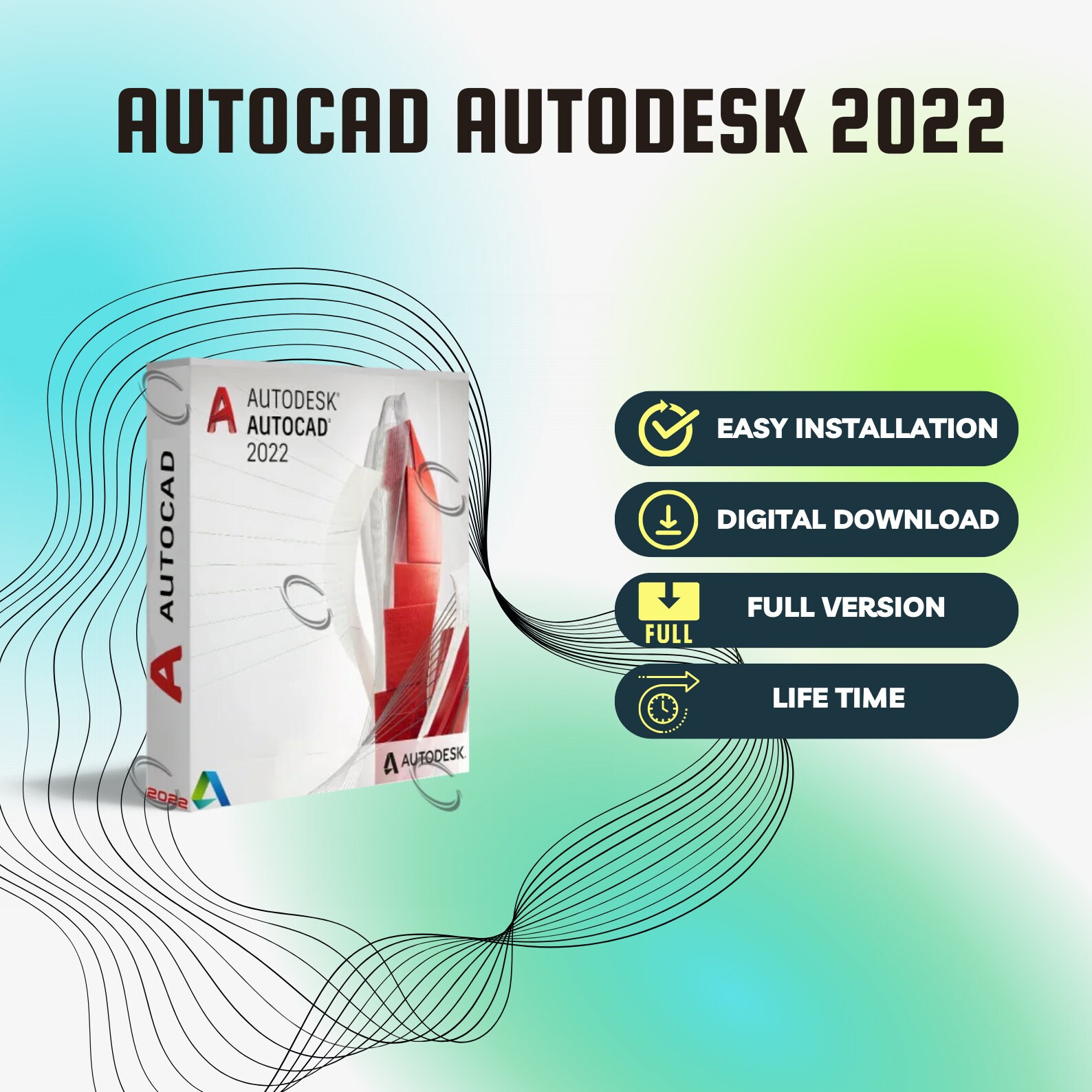 Autodesk AUTOCAD 2024 Full Version and AUTOCAD 2022 Pre Activated