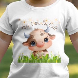 T-shirt bébé vache sacrée : vous pouvez être adorable image 1