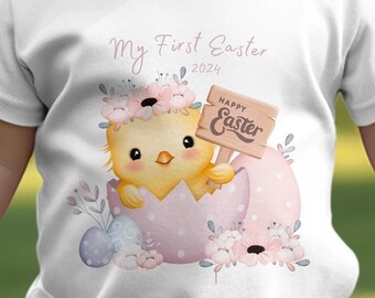 Mijn eerste Easter 24 Baby Tee: Vier de vreugde van de lente!