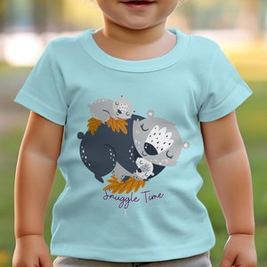 T-shirt bébé blaireau : des câlins douillets avec un ami de la forêt image 3