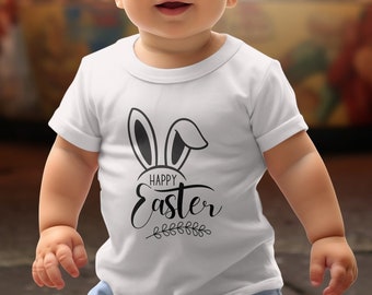 T-shirt enfant Joyeux lapin de Pâques : amusez-vous au printemps