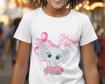 T-shirt enfant éléphant anniversaire fille : célébrez avec style !