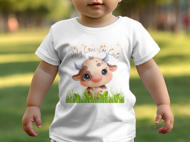 T-shirt bébé vache sacrée : vous pouvez être adorable image 1