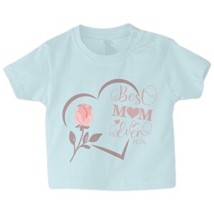 Best Mum Ever 24 Kinder T-Shirt Feiern Sie Mamas Faszination mit Weichem Baumwollstoff und Druckknöpfen Perfekt für Geburtstage und den Muttertag Bild 6