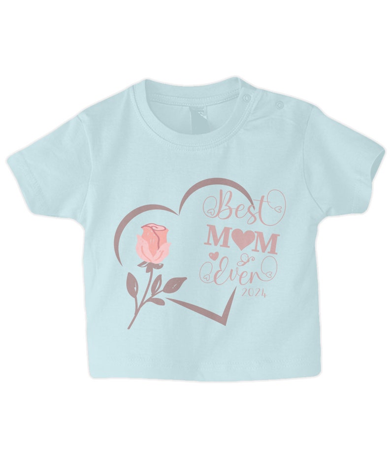 Best Mum Ever 24 Kinder T-Shirt Feiern Sie Mamas Faszination mit Weichem Baumwollstoff und Druckknöpfen Perfekt für Geburtstage und den Muttertag Bild 6