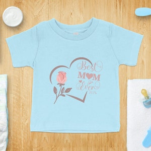 Best Mum Ever 24 Kinder T-Shirt Feiern Sie Mamas Faszination mit Weichem Baumwollstoff und Druckknöpfen Perfekt für Geburtstage und den Muttertag Bild 4