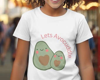 T-shirt enfant Let's Avocuddle : répandez l'amour et les câlins !