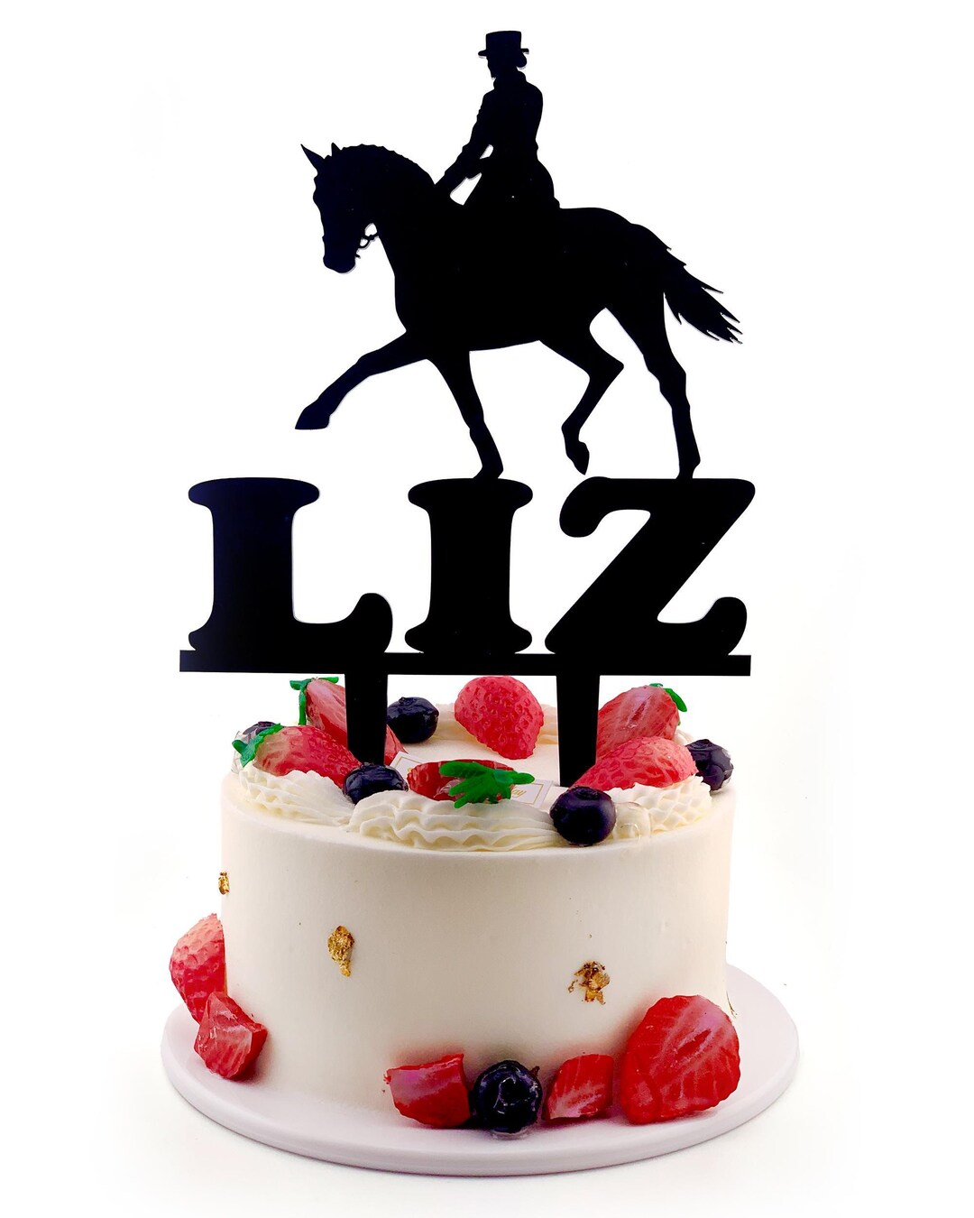 Dressage Horse Cake Topper, With Horse Cake Topper, Horse Cake ...