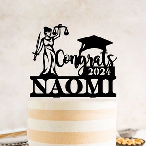 Lawyer cake topper, Law School Graduation Topper, Lawyer Graduation, Congrats Lawyer Cake Topper, Law Court,Judge Cake Topper Classs of 2024
