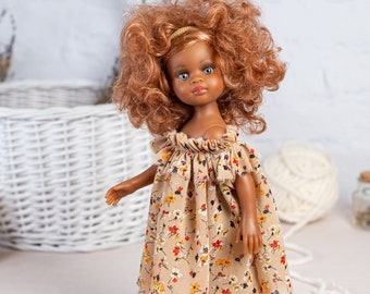 Paola Reina doll clothes. Floral Dress for 32 cm Paola Reina Las Amigas doll. Paola Reina doll clothing. 12 inch doll clothes