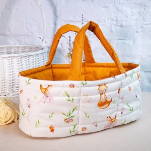 Sac de transport Miniland Paola Reina pour poupée de 15 pouces, panier à jouets, sac de couchage en coton, convient à la poupée Minikane