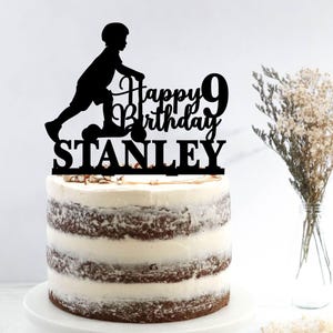 Cake Topper Kick Scooter, Boys Birthday Cake Topper, Boy on Kick Scooter Cake Topper, No Footer Stunt Scooter Decoration, Name Cake Topper