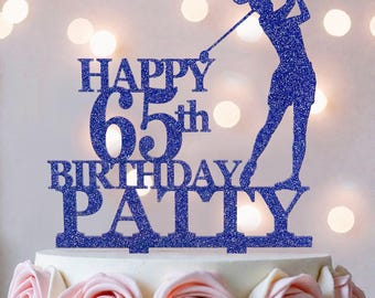 Adorno para tarta de golfista femenina: acrílico o madera, decoración para fiestas de golf.